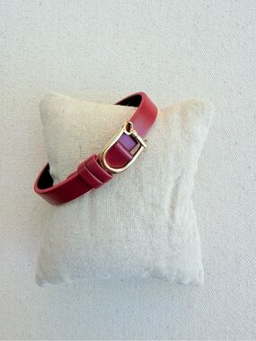 *Single Leather Reversible Band Bracelet* KEEP COLLECTIVE Retired *NIP* Maroon